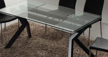 table en verre